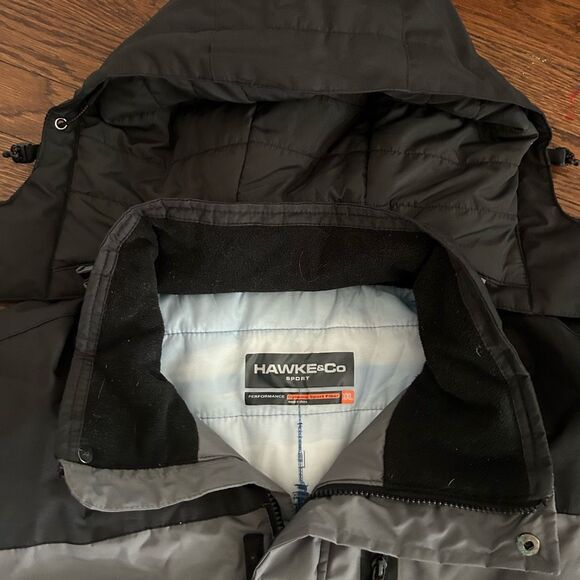 Hawke & Co. Mens Winter Coat Gray & Black Preloved Excellent Size XXL MSRP $225 - Picture 7 of 10